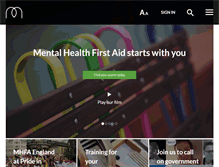 Tablet Screenshot of mhfaengland.org